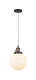 Mini Pendants Glass Down by Innovations ( 405 | 201CSW-BAB-G201-8-LED Franklin Restoration ) 