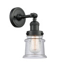 Sconces Single Glass by Innovations ( 405 | 203-BK-G184S-LED Franklin Restoration ) 