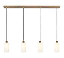 Linear/Island 4 Light + by Innovations ( 405 | 124B-4P-BB-G434-7WH Downtown Urban ) 