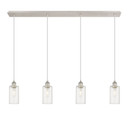 Linear/Island 4 Light + by Innovations ( 405 | 124B-4P-PN-G434-7CL Downtown Urban ) 