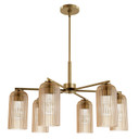 Mid. Chandeliers Glass Down by Hunter ( 47 | 13230 Beverly Glen ) 