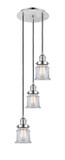 Mini Pendants 3 Light Cluster by Innovations ( 405 | 113F-3P-PC-G182S Franklin Restoration ) 