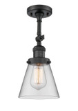 Sconces Single Glass by Innovations ( 405 | 203-BK-G62 Franklin Restoration ) 