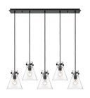 Linear/Island 4 Light + by Innovations ( 405 | 125-410-1PS-BK-G411-8CL Downtown Urban ) 