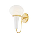 Sconces Single Glass by Hudson Valley ( 70 | 5813-AGB Adams Corner ) 
