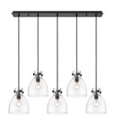 Linear/Island 4 Light + by Innovations ( 405 | 125-410-1PS-BK-G412-8CL Downtown Urban ) 