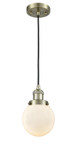Mini Pendants Cable by Innovations ( 405 | 201C-AB-G201-6-LED Franklin Restoration ) 