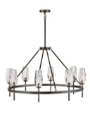 Mid. Chandeliers Glass Up by Hinkley ( 13 | 38258BX Ana ) 