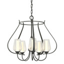 Mid. Chandeliers Glass Up by Hubbardton Forge ( 39 | 103045-SKT-20-ZS0354 Flora ) 