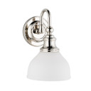 Sconces Single Glass by Hudson Valley ( 70 | 5901-PN Sutton ) 