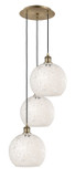 Mini Pendants 3 Light Cluster by Innovations ( 405 | 113B-3P-AB-G1216-10WM Ballston ) 