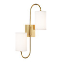 Sconces Double Glass by Hudson Valley ( 70 | 9100-AGB Junius ) 