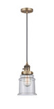 Mini Pendants Glass Down by Innovations ( 405 | 201CSW-BB-G184-LED Franklin Restoration ) 
