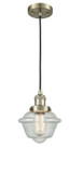 Mini Pendants Cable by Innovations ( 405 | 201C-AB-G534-LED Franklin Restoration ) 