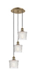 Mini Pendants 3 Light Cluster by Innovations ( 405 | 113B-3P-AB-G402 Ballston ) 