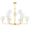 Large Chandeliers Candle by Hudson Valley ( 70 | 9148-AGB Paramus ) 
