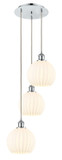 Mini Pendants 3 Light Cluster by Innovations ( 405 | 113B-3P-PC-G1217-8WV Ballston ) 