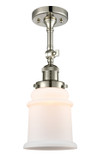 Semi-Flush Mts. Glass Down by Innovations ( 405 | 201F-PN-G181-LED Franklin Restoration ) 