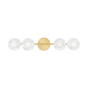 Bathroom Fixtures Four Lights by Hudson Valley ( 70 | 9204-AGB Elmont ) 
