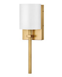Sconces Single Glass by Hinkley ( 13 | 41011HB Avenue White Acrylic ) 
