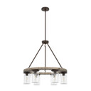 Mid. Chandeliers Glass Down by Hunter ( 47 | 19210 Devon Park ) 