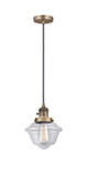 Mini Pendants Glass Down by Innovations ( 405 | 201CSW-BB-G532-LED Franklin Restoration ) 