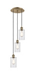 Mini Pendants 3 Light Cluster by Innovations ( 405 | 113B-3P-AB-G802 Ballston ) 