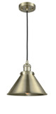 Pendants Metal Shade by Innovations ( 405 | 201C-AB-M10-AB-LED Franklin Restoration ) 