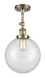 Semi-Flush Mts. Directional by Innovations ( 405 | 201F-AB-G202-10-LED Franklin Restoration ) 