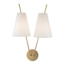 Sconces Double Glass by Hudson Valley ( 70 | 6322-AGB Campagna ) 