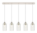 Linear/Island 4 Light + by Innovations ( 405 | 125B-5P-PN-G434-7SDY Downtown Urban ) 
