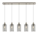 Linear/Island 4 Light + by Innovations ( 405 | 125B-5P-SN-G434-7SM Downtown Urban ) 