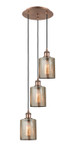 Mini Pendants 3 Light Cluster by Innovations ( 405 | 113B-3P-AC-G116 Ballston ) 