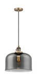 Mini Pendants Glass Down by Innovations ( 405 | 201CSW-BB-G73-L-LED Franklin Restoration ) 