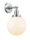 Sconces Single Glass by Innovations ( 405 | 203-PC-G201-8-LED Franklin Restoration ) 