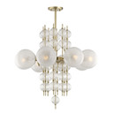 Mid. Chandeliers Glass Down by Hudson Valley ( 70 | 6433-AGB Calypso ) 