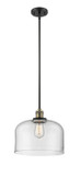 Pendants Glass Down by Innovations ( 405 | 201S-BAB-G72-L-LED Franklin Restoration ) 