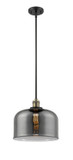 Pendants Glass Down by Innovations ( 405 | 201S-BAB-G73-L-LED Franklin Restoration ) 