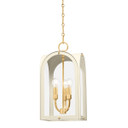 Foyer/Hall Lanterns Glass w/Frame by Hudson Valley ( 70 | 6610-VGL/SSD Lincroft ) 