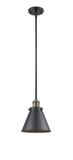 Mini Pendants Metal Shade by Innovations ( 405 | 201S-BAB-M13-BK Franklin Restoration ) 