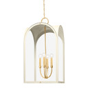 Foyer/Hall Lanterns Glass w/Frame by Hudson Valley ( 70 | 6618-VGL/SSD Lincroft ) 