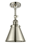 Semi-Flush Mts. Glass Down by Innovations ( 405 | 201F-PN-M13-PN-LED Franklin Restoration ) 