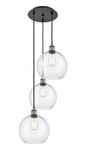 Mini Pendants 3 Light Cluster by Innovations ( 405 | 113B-3P-BAB-G122-10 Ballston ) 