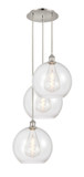 Mini Pendants 3 Light Cluster by Innovations ( 405 | 113B-3P-PN-G122-12 Ballston ) 