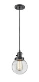 Mini Pendants Glass Down by Innovations ( 405 | 201CSW-OB-G202-6-LED Franklin Restoration ) 