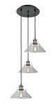 Mini Pendants 3 Light Cluster by Innovations ( 405 | 113B-3P-BAB-G132 Ballston ) 