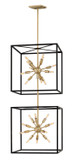 Foyer/Hall Lanterns Open Frame by Hinkley ( 13 | 46316BLK Aros ) 