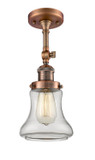 Semi-Flush Mts. Glass Down by Innovations ( 405 | 201F-AC-G192 Franklin Restoration ) 