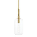Mini Pendants Glass Down by Hudson Valley ( 70 | 6908-AGB Lenox Hill ) 