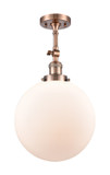 Semi-Flush Mts. Directional by Innovations ( 405 | 201F-AC-G201-12-LED Franklin Restoration ) 